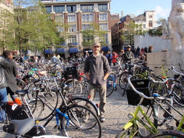 Dam Plaza with Bikes galore!