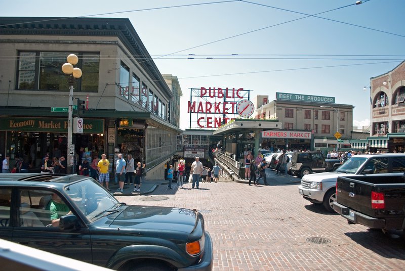 Pike Place From The Duck