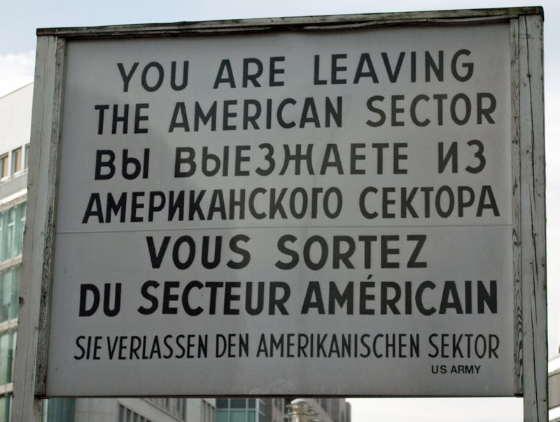 Leaving The American Sector