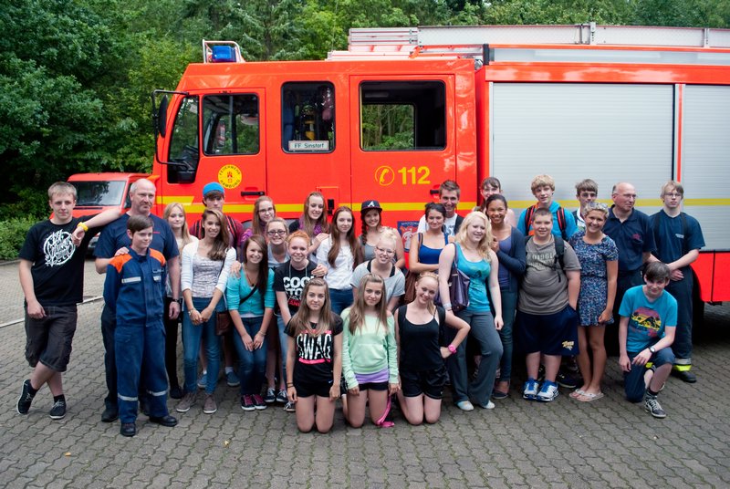 Group At The Fire Station