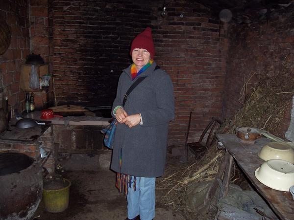 Mary in the kitchen of Champion's aunt.