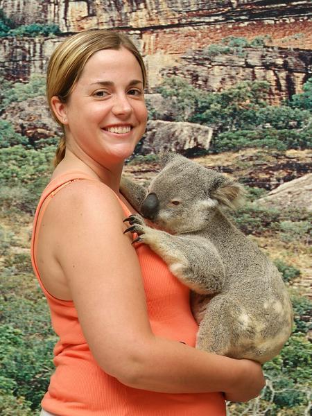 Nancy and a Koala