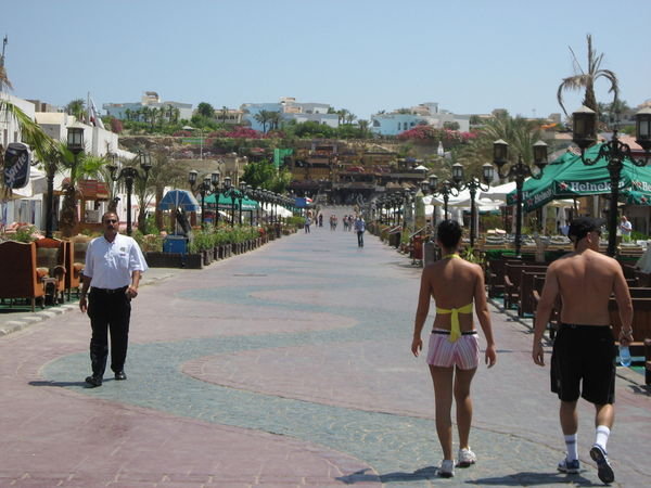 Naama Bay strip during the day