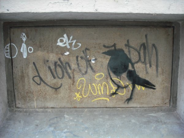 Bird Graffiti #1 in Estonia