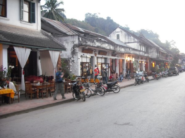 Main street in Luang Prabang