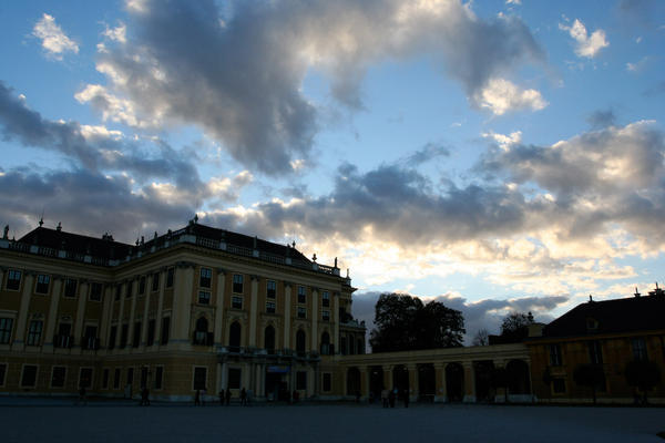 Schonbrunn at Sunset