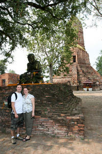 J & CM at Wat Grounds