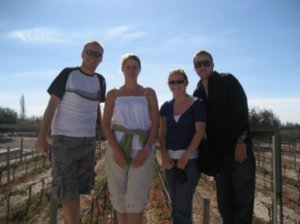 Lou, Marissa, Chris and Me on wine tour