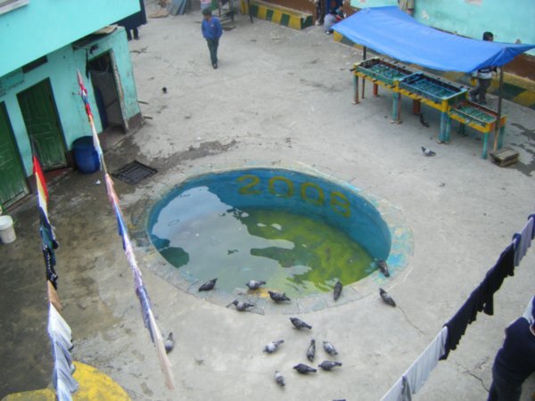 The punish,ent pool in San Pedro Prison