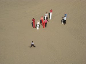 sand boarding at Nazca