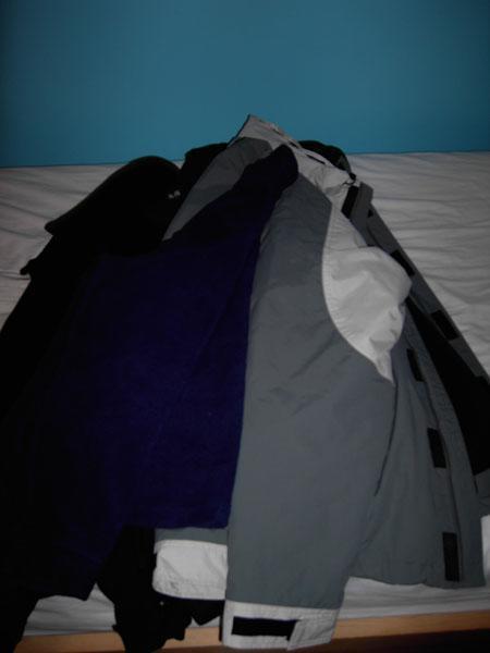 The pile of jackets so far...
