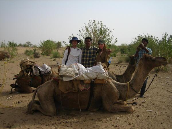 Sera, Evan and Sarah...and camel...