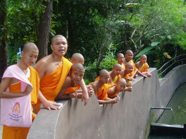 Monks at the Hippos