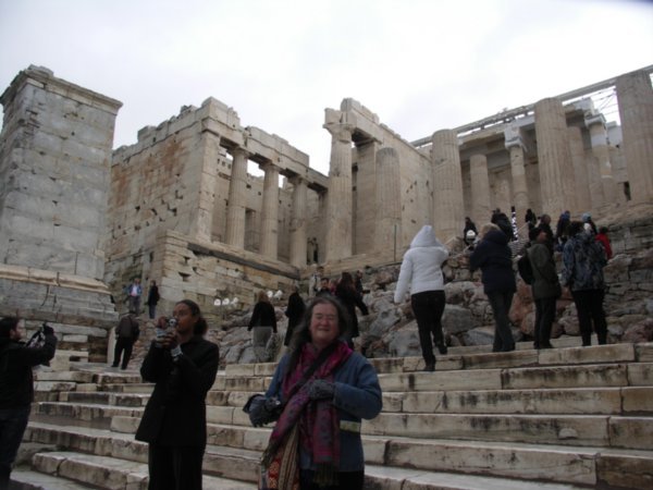 Hiking up to the Parthenon