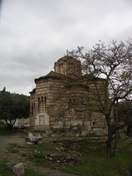 A Small Church in the Park near Acropolis