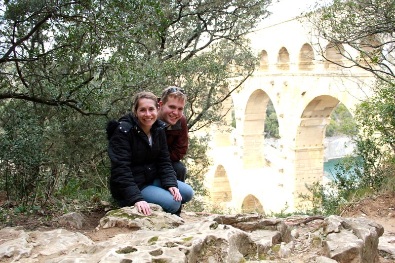 At the Top of the Hill Overlooking the Pont du Gard