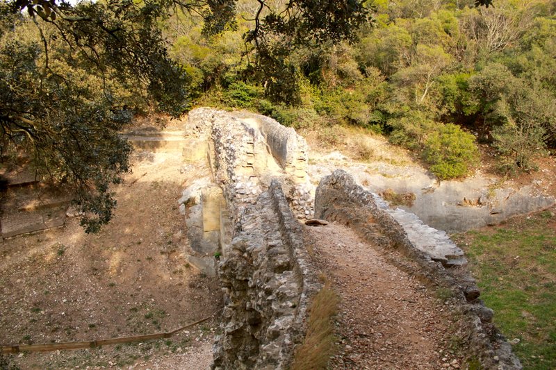 Another Piece of Roman Aquaduct Downstream of Pont du Gard