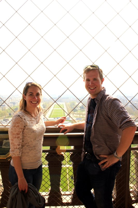 On the First Floor of the Eiffel Tower