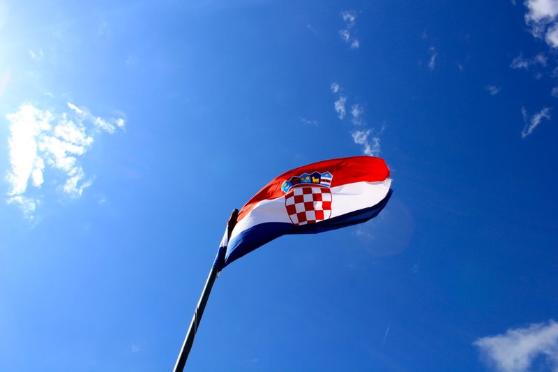 27 The Croatian Flag Flies on the Tower