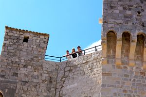 26 Richmond, Elysia and Cristina Look Over Dubrovnik from Atop the Tower
