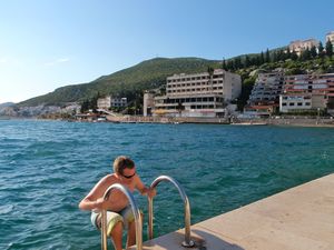 30 Trying to Muster the Courage to Swim in Neum, Bosnia and Herzegovina