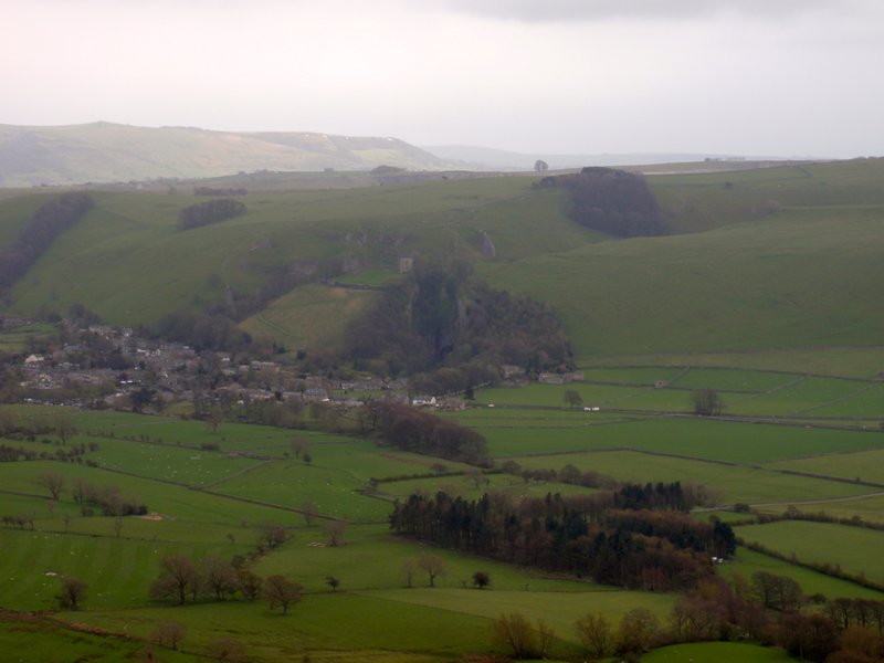 Looking down the other side of the mountain at Castleton