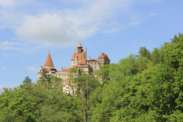 Panoramic shot of Bran Castle