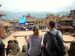 Taking in the Scenery of Bhaktapur's Durbar Square