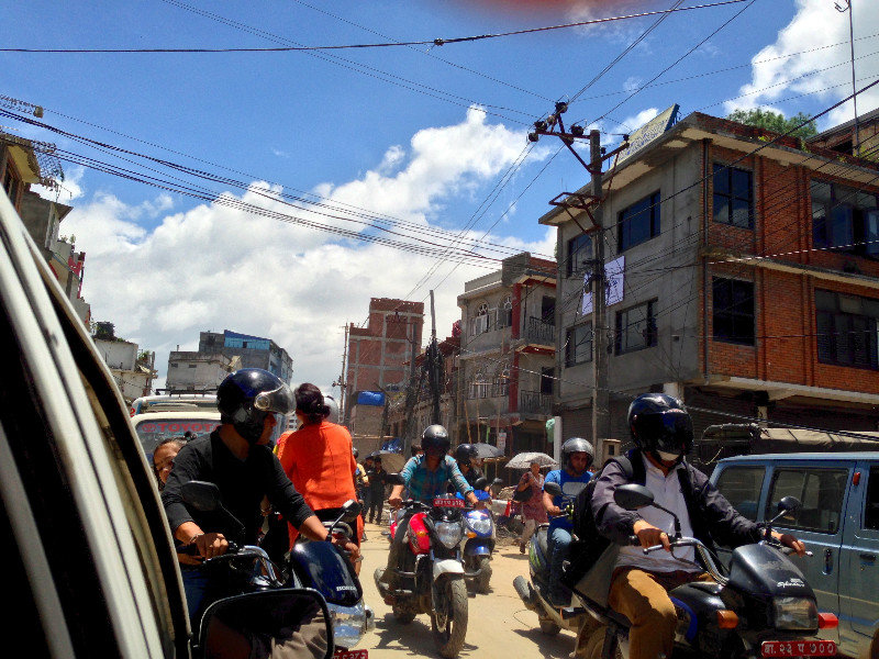 Typical Kathmandu Traffic