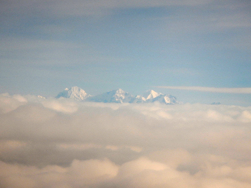 First glimpse of the Himalayas