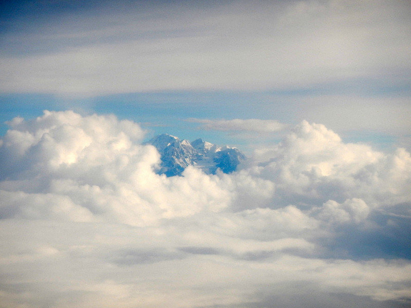 The Himalayas from the plane