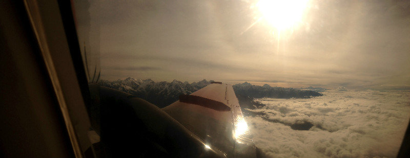 The Himalayas from the plane