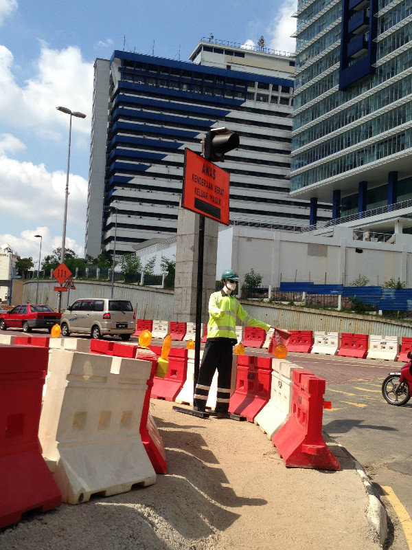 These Traffic Dummies Often Stand Guard at Intersections
