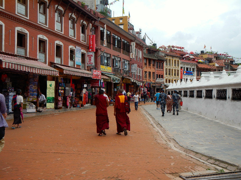 Monks at the Stupa