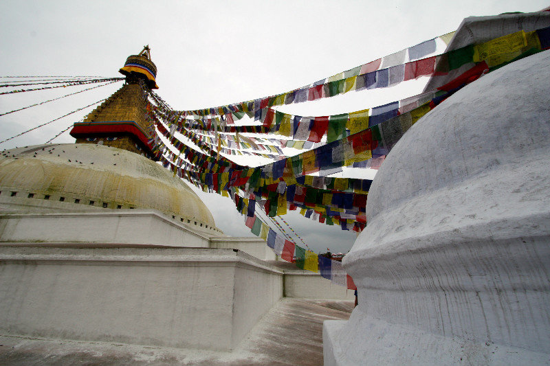 Lot's of Prayer Flags for Luck