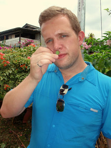 Mike Contemplating Eating A Very Sour Plant