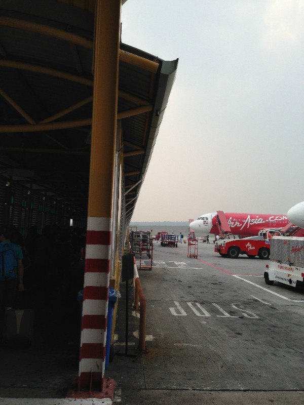 At the KL Airport - Happy to Leave the Haze Behind