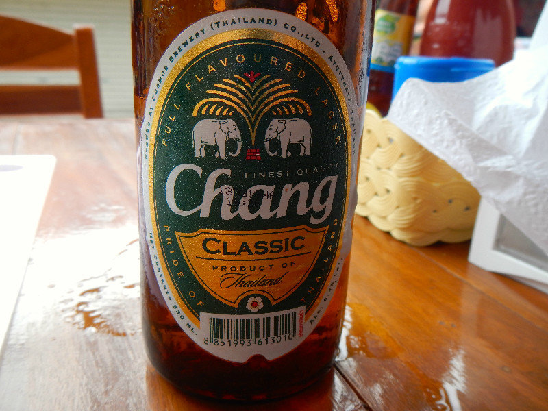 One of the local Thai beers