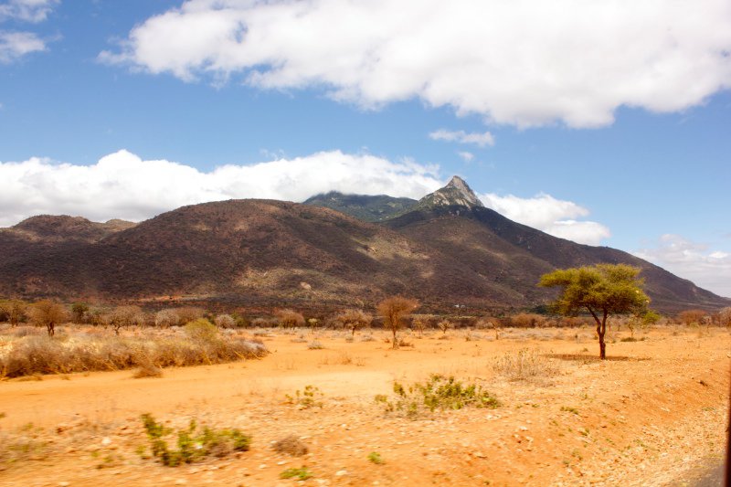 The landscape just south of the Tanzanian border