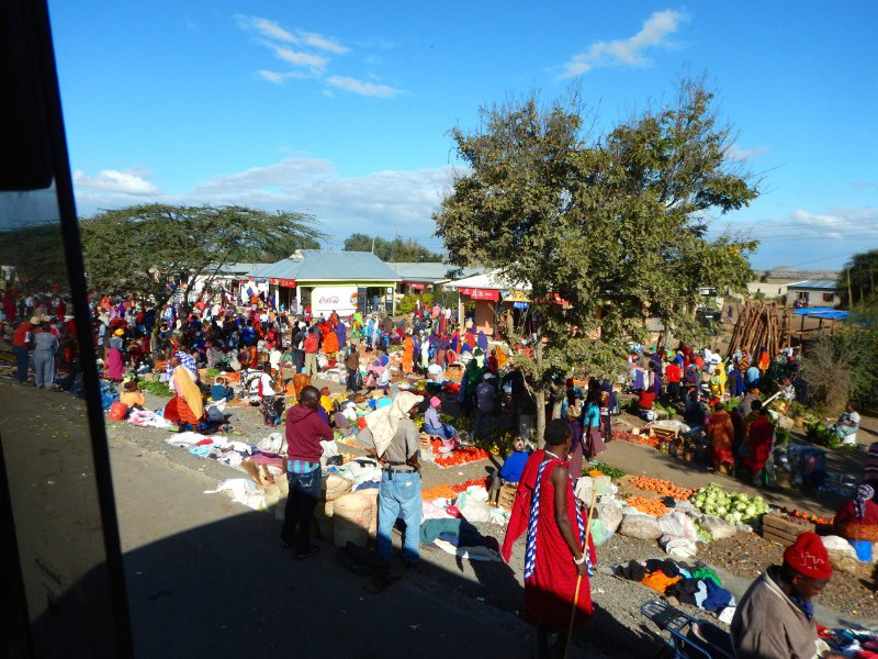 A market outside Arusha