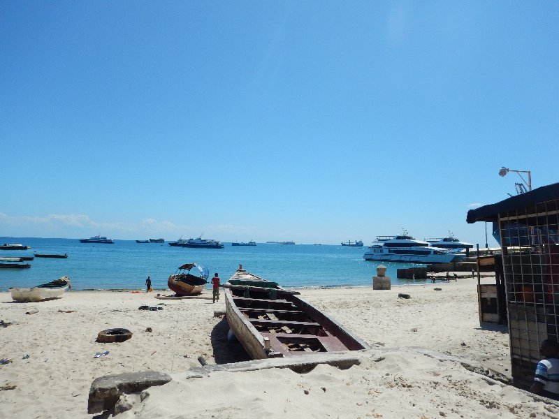 The first beach we saw on Zanzibar