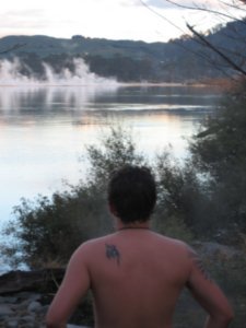James Admiring Lake Rotarua