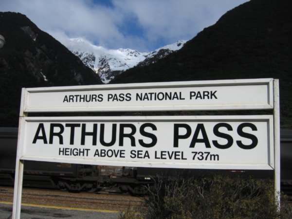 Passing through Arthers Pass