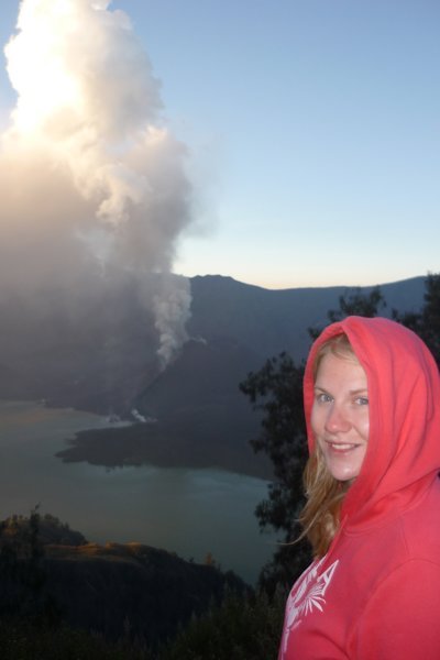 Kim and the volcano
