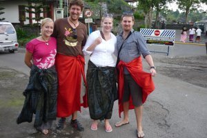 Us in our sexy Sarongs