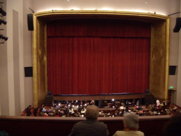The view of the stage