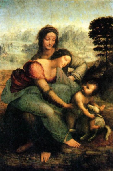 The Virgin and Child with St. Anne, Leonardo da Vinci 