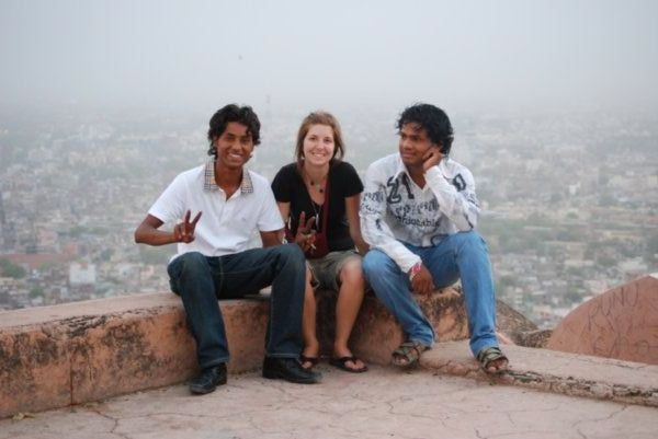 With jaipurian friends Ali and Imran at the Tiger Fort in Jaipur