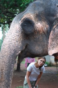 Maddie and elephant