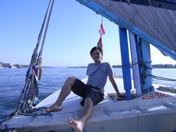 on the felucca